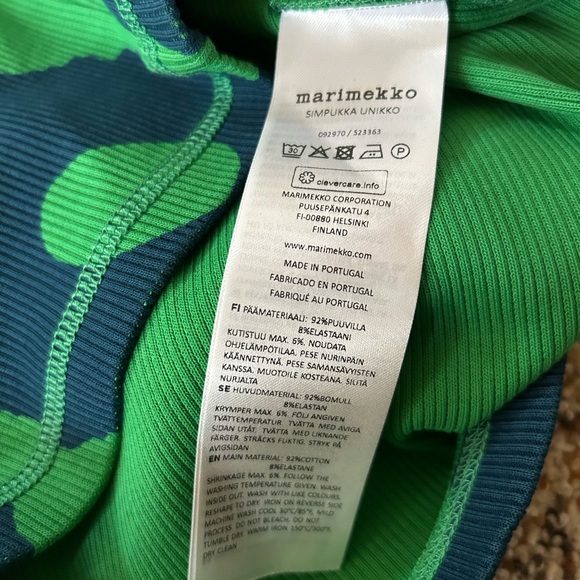 NWT Marimekko Simpukka Unikko Rib Floral Cotton Tank Dress size medium - Picture 6 of 9